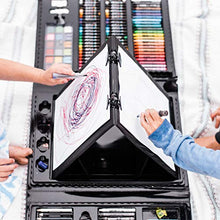 Load image into Gallery viewer, Art 101 Budding Artist 179 Piece Draw Paint and Create Art Set with Pop-Up Double-Sided Easel
