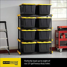 Load image into Gallery viewer, Original Black &amp; Yellow 4-Tier Storage Shelving Unit, Indoor/Outdoor
