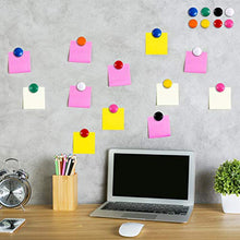 Load image into Gallery viewer, Patelai 48 Pieces Mini Fridge Magnets Round Magnetic Button Whiteboard Magnets Office Magnets, 8 Colors
