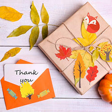 Load image into Gallery viewer, 16 Sheets Fall Paper Collection Kit Autumn Theme Pattern Paper Animal Plant Collection Paper for Thanksgiving Scrapbooking Cardmaking DIY Crafting Art Projects
