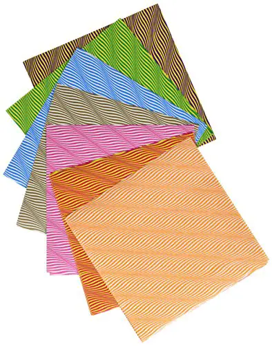 Aitoh WV-200 Colorwave Origami Paper, 6-Inch by 6-Inch, 40-Pack