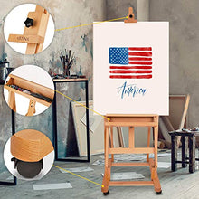 Load image into Gallery viewer, Artina Professional Studio Easel Seattle – Wooden Display Easel on Wheels for The Studio and for a Canvas up to 133.8“
