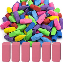 Load image into Gallery viewer, Sooez Pencil Erasers, 90 Pack Pencil Top Erasers &amp; 6 Pack Pink Erasers, Cap Erasers Eraser Tops Pencil Eraser Toppers Erasers Studying Supplies for Teachers Pencil Erasers
