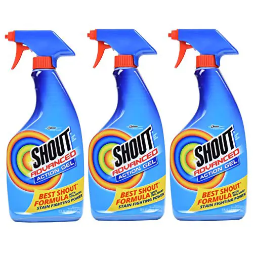 Shout Advanced Spray and Wash Laundry Stain Remover Gel, Best Shout Formula, 22 oz - Pack of 3
