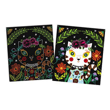 Load image into Gallery viewer, Janod Crafts – No Glue No Mess Scratch Art Cats – Creative, Imaginative, Inventive, and Developmental Play -- STEAM Approach to Learning – Ages 5-8+, Model Number: J07894
