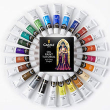 Load image into Gallery viewer, Castle Art Supplies Oil Paint Set - 24 Vibrant Colors in Tubes - Excellent Value Supplies with Beautiful Saturation and Coverage. This Set Makes it Easy and Fun to Explore Oil Painting
