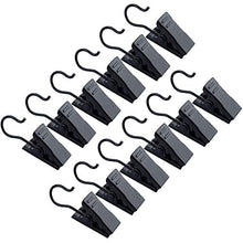 Load image into Gallery viewer, 30 Pack Heavy-Duty Hook Clip Set Curtain Clips for Curtain Photos Home Decoration Art Craft Display - Black
