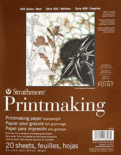 Strathmore Paper 400 Series Printmaking Pad, Heavyweight, 8