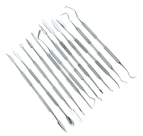 SE 12-Piece Stainless Steel Wax Carvers Set - DD312