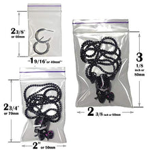 Load image into Gallery viewer, 300 Pcs Small Bags for Jewelry - 2 Mil Clear Reclosable Poly Zipper Bags Sizes 1.5&quot; x 2.3&quot;, 2&quot; x 2.7&quot;, 2.4&quot; x 3&quot; for Pills, Vitamins
