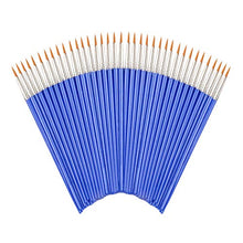 Load image into Gallery viewer, Round Paint Brushes，50 Pcs Art Paintbrushes for Kids/ Artists/Painters/Beginners/Students ，Short Plastic Handle，Nylon Hair Brushes for Acrylic Oil Watercolor Art Painting
