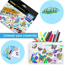 Load image into Gallery viewer, Fabric Markers Pen, Ohuhu 30 Colors Permanent Fabric Paint Marker Pens for DIY Costumes, T-Shirt, Clothes, Shoes, Bags, Canvas, Handbags, Graduation Signatures, Fabric Pens for Kids Adult Mother&#39;s Day
