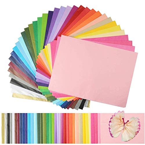 Superise 360 Sheets 36 Multicolor Tissue Paper Bulk Gift Wrapping Tissue Paper Decorative Art Rainbow Tissue Paper 12