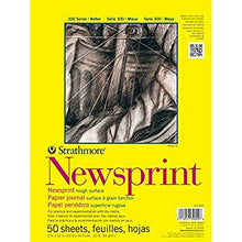 Load image into Gallery viewer, Strathmore 300 Series Newsprint Pad, Smooth 18&quot;x24&quot; Tape Bound, 50 Sheets
