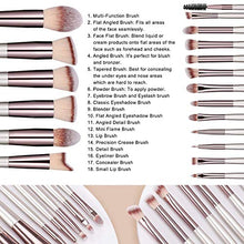 Load image into Gallery viewer, BS-MALL Makeup Brush Set 18 Pcs Premium Synthetic Foundation Powder Concealers Eye shadows Blush Makeup Brushes Champagne Gold Cosmetic Brushes with Black Case
