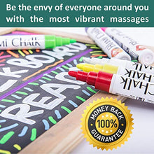 Load image into Gallery viewer, Blami Arts Chalk Markers and Chalkboard Labels Pack -14 Erasable Liquid Ink Pens - Non Toxic Extra Gold and Silver Colors Included - Reversible Tips and Erasing Sponge
