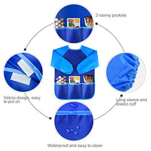 Load image into Gallery viewer, Kuuqa Waterproof Children Art Smock Kids Art Aprons with 3 Roomy Pockets,Painting Supplies (Paints and brushes not included)

