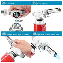 Load image into Gallery viewer, Butane Torch Kitchen Blow Torch - Chef Cooking Torch Lighter Adjustable Flame With Safety Lock Culinary Torch For Creme Brulee, Baking, BBQ Butane Gas Not Included…

