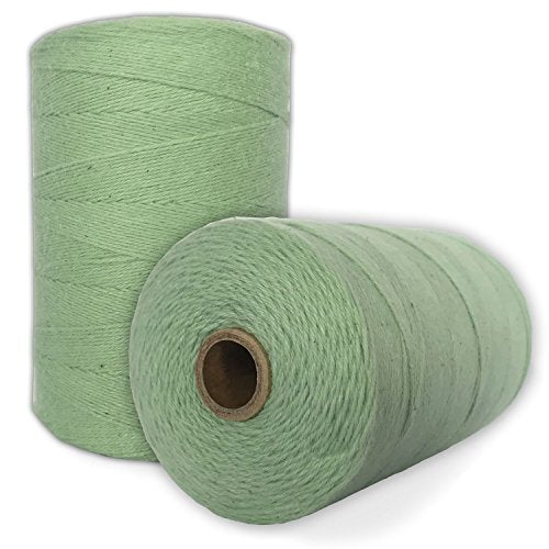100% Cotton Loom Warp Thread (Aqua Green), 8/4 Warp Yarn (800 Yards), Perfect for Weaving: Carpet, Tapestry, Rug, Blanket or Pattern - Warping Thread for Any Loom