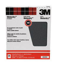 Load image into Gallery viewer, 3M Wet or dry Sanding Sheets, 180C-Grit, 9-in by 11-in, 25-Pack
