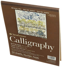 Load image into Gallery viewer, Strathmore STR- 50 Sheet Tape Bound Calligraphy Pad, 8.5 by 11&quot;
