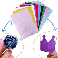Load image into Gallery viewer, 30 Sheets Glitter Paper Folding Decoration Paper,Self-adhesive Glitter Paper for DIY Glitter Paper Project-Wedding Birthday Party Decoration,10 Colors
