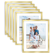 Load image into Gallery viewer, Icona Bay 8x10 Picture Frames (Gold, 6 Pack), Modern Professional Frame Set, Noble Collection
