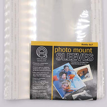 Load image into Gallery viewer, Lineco Photo Mounting Sleeves, Archival Quality Acid-Free Ultra Clear PCA-Free, 5 x 7 Inches, Clear Open Digital Output Sleeves for Storing Photo Prints (Pack of 25)
