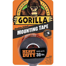 Load image into Gallery viewer, Gorilla Heavy Duty Double Sided Mounting Tape, 1&quot; x 60&quot;, Black, (Pack of 1) - 6055001
