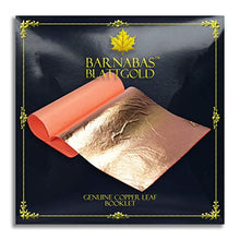 Load image into Gallery viewer, BARNABAS BLATTGOLD Genuine Copper Leaf Sheets 25 Sheets - 5.5 inches Booklet - Loose Leaf
