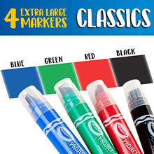 Load image into Gallery viewer, Crayola XL Poster Markers, Assorted Classic Colors, School Supplies, 4 Count

