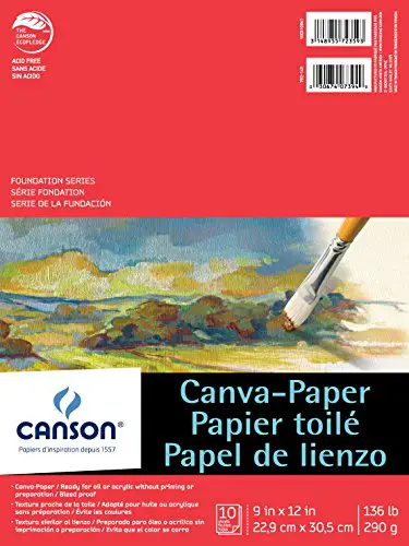 Canson 100510841 Paper Canvas Pad, 9