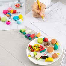 Load image into Gallery viewer, Mr. Pen- Food Erasers, Erasers, 30 Pack, Puzzle Erasers, Take Apart Erasers, Fruit Erasers, Pull Apart Erasers, Erasers for Kids, Fun Erasers, Gifts for Kids, Prizes for Kids Classroom, Pencil Erasers

