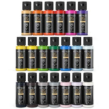 Load image into Gallery viewer, Arteza Craft Acrylic Paint, Set of 20 Colors, 2oz/60 ml Bottles, Water-Based, Matte Finish Paints, Art Supplies for Art &amp; DIY Projects on Glass, Wood, Ceramics, Fabrics, Leather, Paper &amp; Canvas
