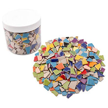 Load image into Gallery viewer, Ceramic Mosaic Tiles for Crafts Bulk, Various Sizes Mosaic Pieces for Mosaic Making Supplies(Mixed Colors, 1 Pound)
