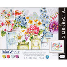 Load image into Gallery viewer, Dimensions , Rainbow Flowers, PaintWorks Paint by Numbers Kit for Adults and Kids, 14&#39;&#39; x 11&#39;
