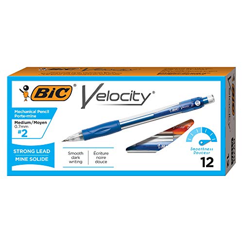BIC Velocity Original Mechanical Pencil, Medium Point (0.7mm), 12-Count