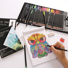 Load image into Gallery viewer, Shuttle Art 123 Pack Art Pencil Set, 36 Watercolor Pencils,36 Oil Based Pencils,12 Sketch Pencils,12 Metallic Color Pencils,12 Charcoal Pencils,15 Pieces Drawing Kit, Great Gift for Kids Adults
