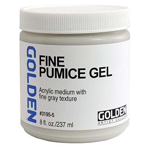 Golden Acryl Med 8 Oz Fine Pumice Gel - White