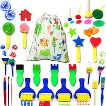Load image into Gallery viewer, IELEK Kids Art &amp; Craft Painting Drawing Tools Mini Flower Sponge Brush Set Fun Kits Early DIY Learning
