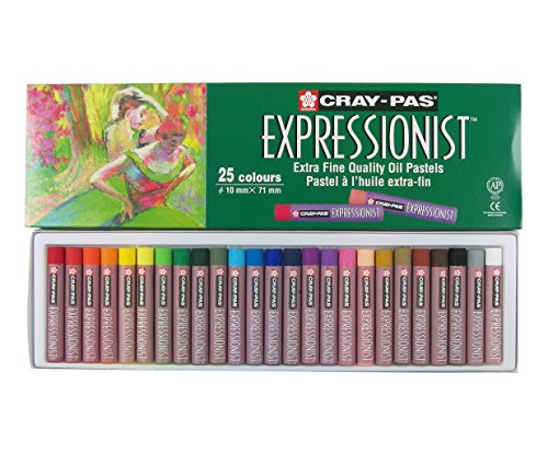 Sakura XLP25 25-Piece Cray-Pas Expressionist Assorted Color Oil Pastel Set