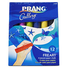 Load image into Gallery viewer, PRANG Freart Colored Paper Chalk, Large, Round Tapered Sticks, 1 x 4 Inches, 12 Sticks per Box, 12 Assorted Colors (15360)
