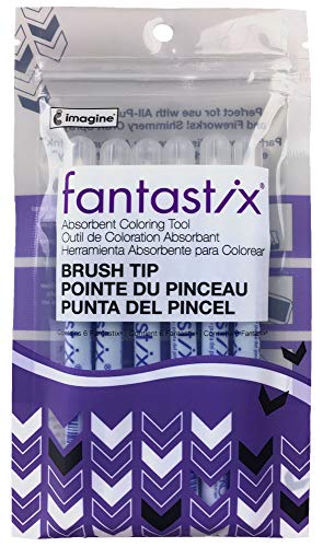 Tsukineko 6-Pack Fantastix Brush Tip, for All Purpose Ink