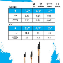 Load image into Gallery viewer, Princeton Artist Brush, Neptune Series 4750, Synthetic Squirrel Watercolor Paint Brush, Dagger Striper, Size 1/2 Inch
