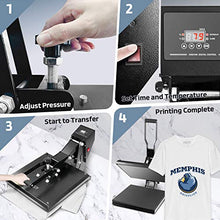 Load image into Gallery viewer, CRZDEAL Heat Press Machine -15 x 15 inch Digital Industrial Quality Printing Press/T-Shirt Heat Transfer Sublimation Machine
