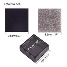 Load image into Gallery viewer, BENECREAT 24PCS Black Gemstone Display Box Jewelry Box Container with Clear Top Lids, 1.57&quot; x 0.6&quot;, for Gems, Coins，Jewelry and Valentine&#39;s Day Gift Packing
