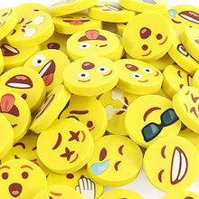 Load image into Gallery viewer, LovesTown Mini Erasers, 60 Pcs Novelty Erasers Mini Pencil Erasers Yellow Fun Erasers for Students Classroom Rewards Gift Bag Filler
