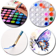 Load image into Gallery viewer, Upgraded 48 Colors Watercolor Paint, Washable Watercolor Paint Set with 3 Paint Brushes and Palette, Non-toxic Water Color Paints Sets for Kids, Adults, Beginners and Artists, Make Your Painting Talk
