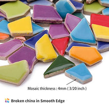 Load image into Gallery viewer, Ceramic Mosaic Tiles for Crafts Bulk, Various Sizes Mosaic Pieces for Mosaic Making Supplies(Mixed Colors, 1 Pound)

