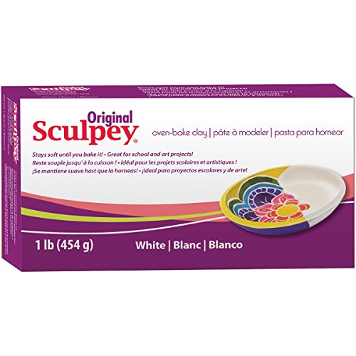 Scupley Oven Bake Clay, White